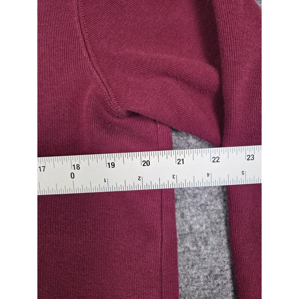 Polo Ralph Lauren Sweater Mens Medium‎ Quarter Zip Pullover Burgundy Rib Cotton